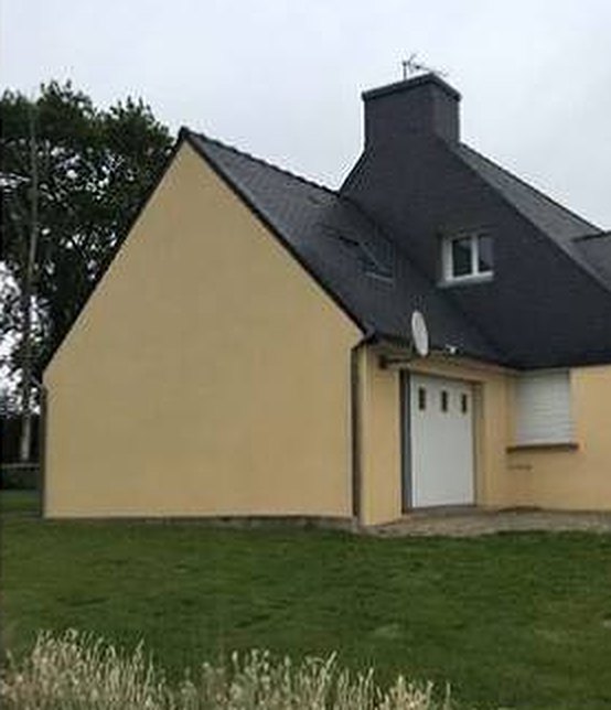 Même façade propre après traitement